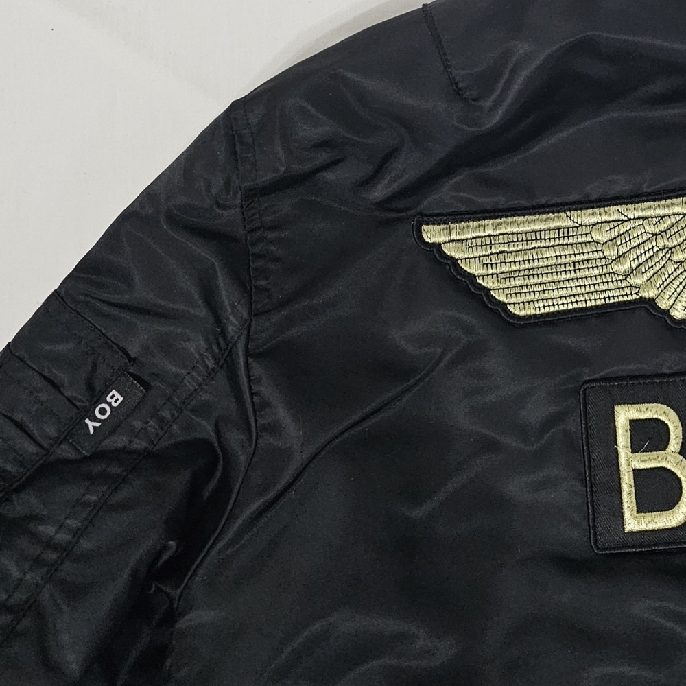BOY London Reversible Bomber Jacket Black Gold Eagle Streetwear MA-1 - Picture 8 of 8